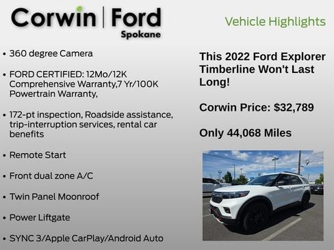Used 2022 Ford Explorer Timberline AWD/4WD image 6