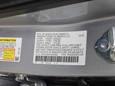 New 2026 Honda Civic Sport Touring image 26