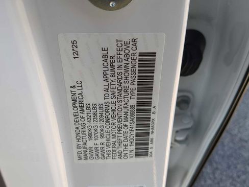 New 2025 Honda Accord SE image 29