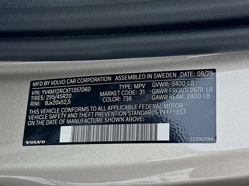 Used 2026 Volvo XC60 B5 Plus w/ Protection Package Premier AWD/4WD image 27