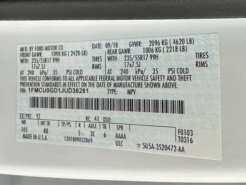 Used 2018 Ford Escape SE w/ Ford Safe & Smart Package image 27