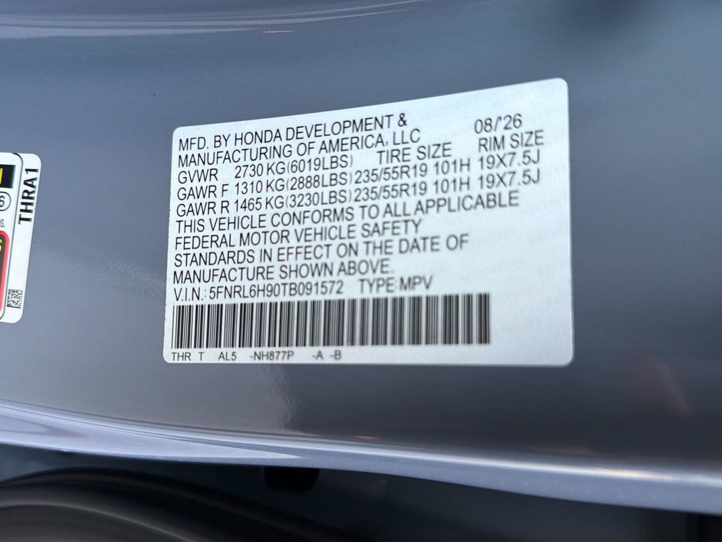 New 2026 Honda Odyssey Elite image 39