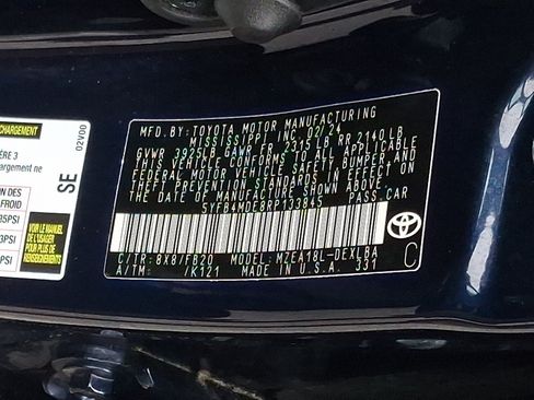 Certified 2024 Toyota Corolla LE FWD image 27