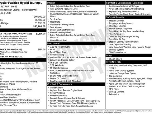 Used 2022 Chrysler Pacifica Touring-L w/ Uconnect Theater Family Group FWD image 12