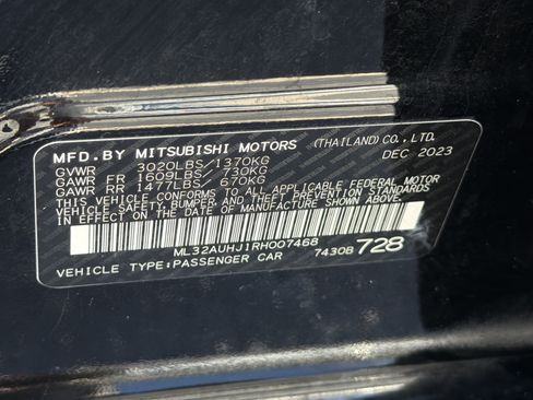 Used 2024 Mitsubishi Mirage ES FWD image 25