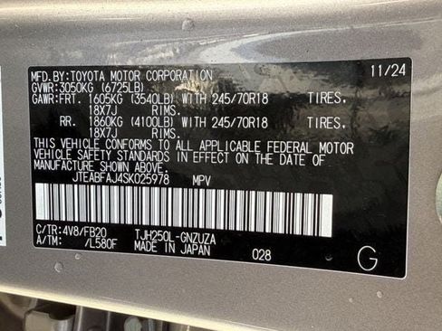 Certified 2025 Toyota Land Cruiser 1958 AWD/4WD image 30