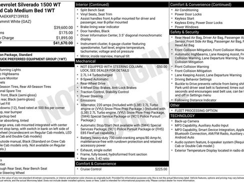 Used 2023 Chevrolet Silverado 1500 W/T RWD image 4