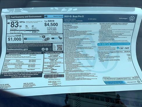 New 2025 Volkswagen ID. Buzz Pro S image 32