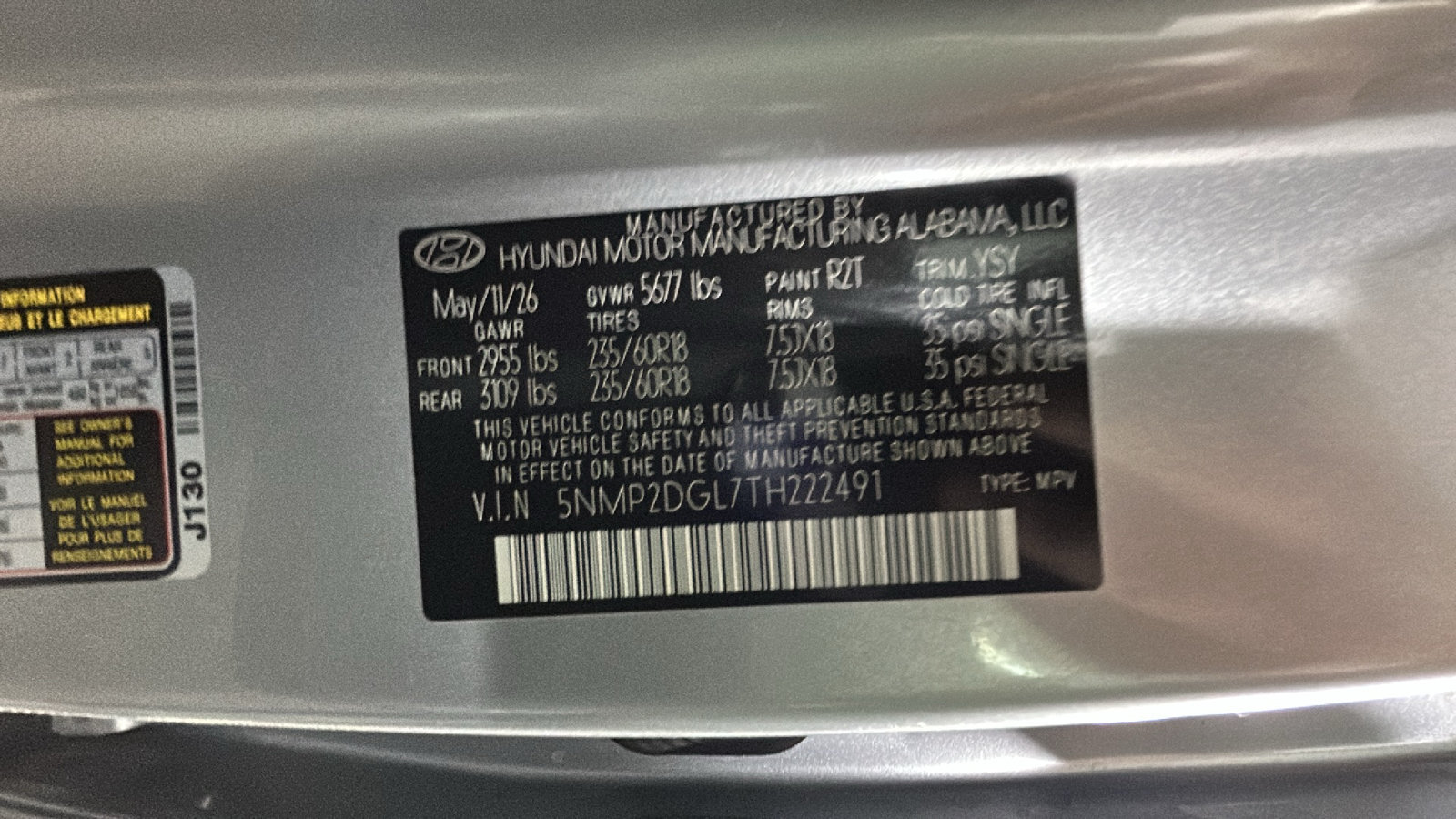 Certified 2026 Hyundai Santa Fe SEL AWD/4WD image 13