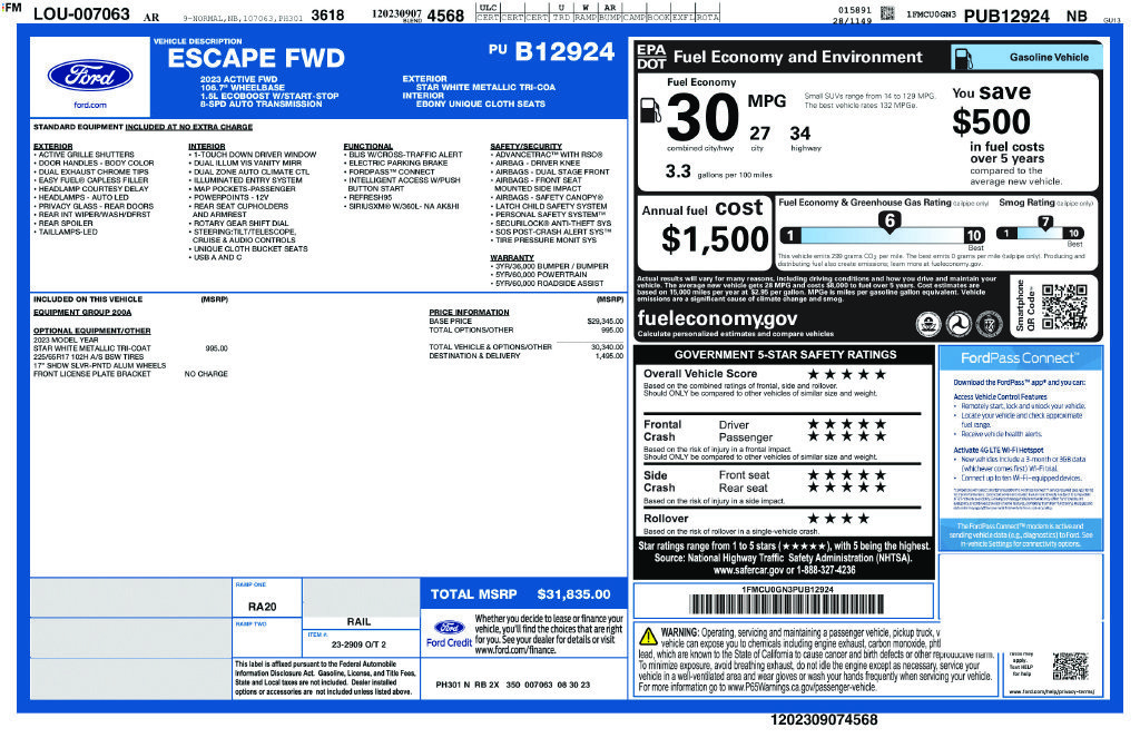 Used 2023 Ford Escape Active FWD image 6