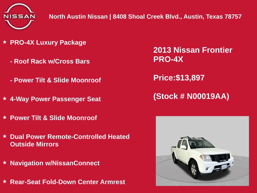 Used 2013 Nissan Frontier PRO-4X w/ Pro-4x Luxury Pkg AWD/4WD image 22