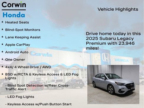 Used 2025 Subaru Legacy Premium image 6