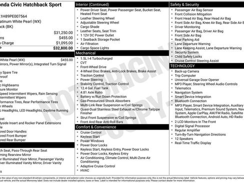 Certified 2023 Honda Civic Sport Touring image 43