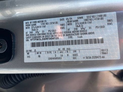 Used 2024 Ford F150 XLT w/ Equipment Group 302A MID AWD/4WD image 25