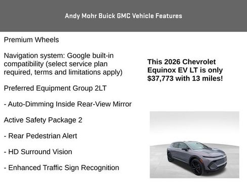 Used 2026 Chevrolet Equinox EV LT w/ LPO, Blackout Package image 8