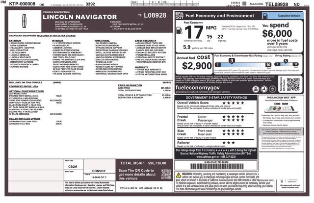 New 2026 Lincoln Navigator Premiere AWD/4WD image 61