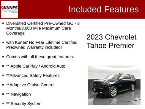 Used 2023 Chevrolet Tahoe Premier w/ Advanced Technology Package image 2