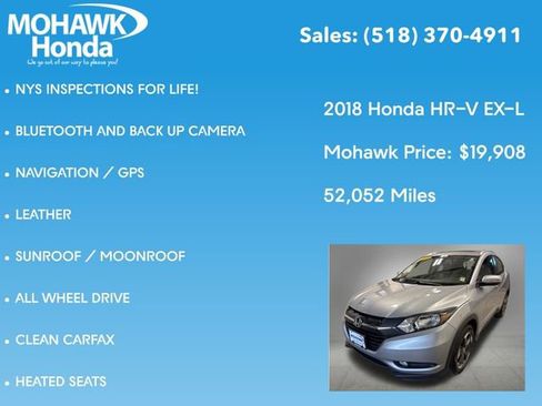 Used 2018 Honda HR-V EX-L image 7