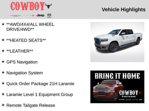Used 2025 RAM 1500 Laramie AWD/4WD image 5