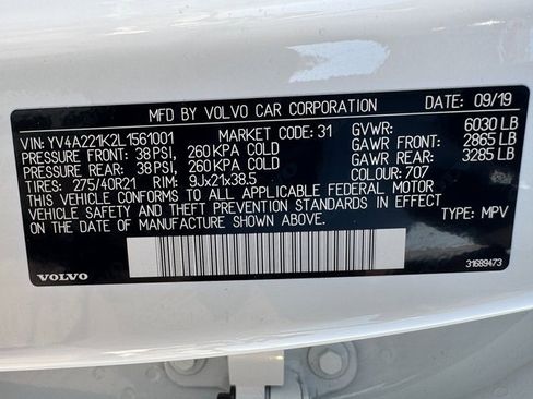 Used 2020 Volvo XC90 T6 Momentum w/ Protection Package Premier image 27