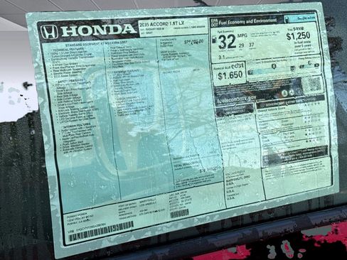 New 2025 Honda Accord LX image 32