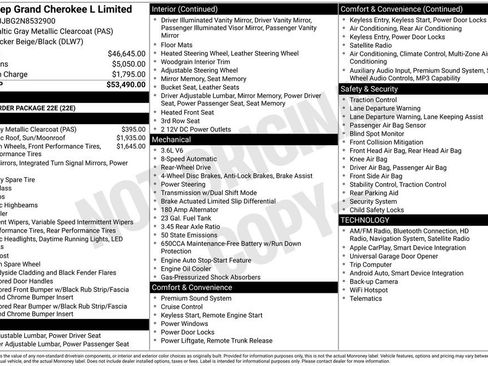 Used 2022 Jeep Grand Cherokee L Limited RWD image 2