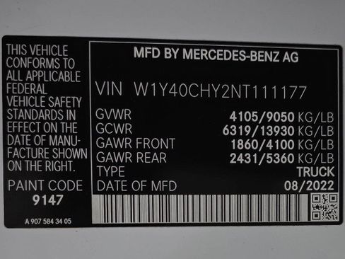 Used 2022 Mercedes-Benz Sprinter 2500 image 33