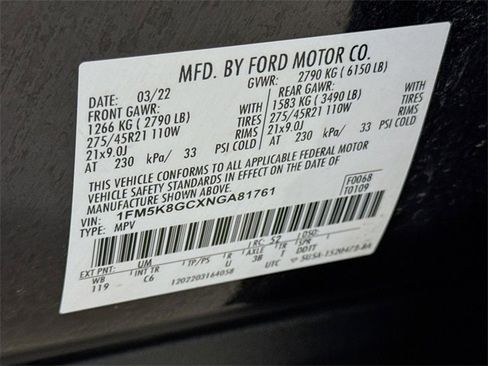 Used 2022 Ford Explorer ST w/ Equipment Group 401A image 33