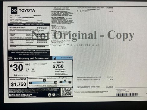 New 2025 Toyota RAV4 LE image 16