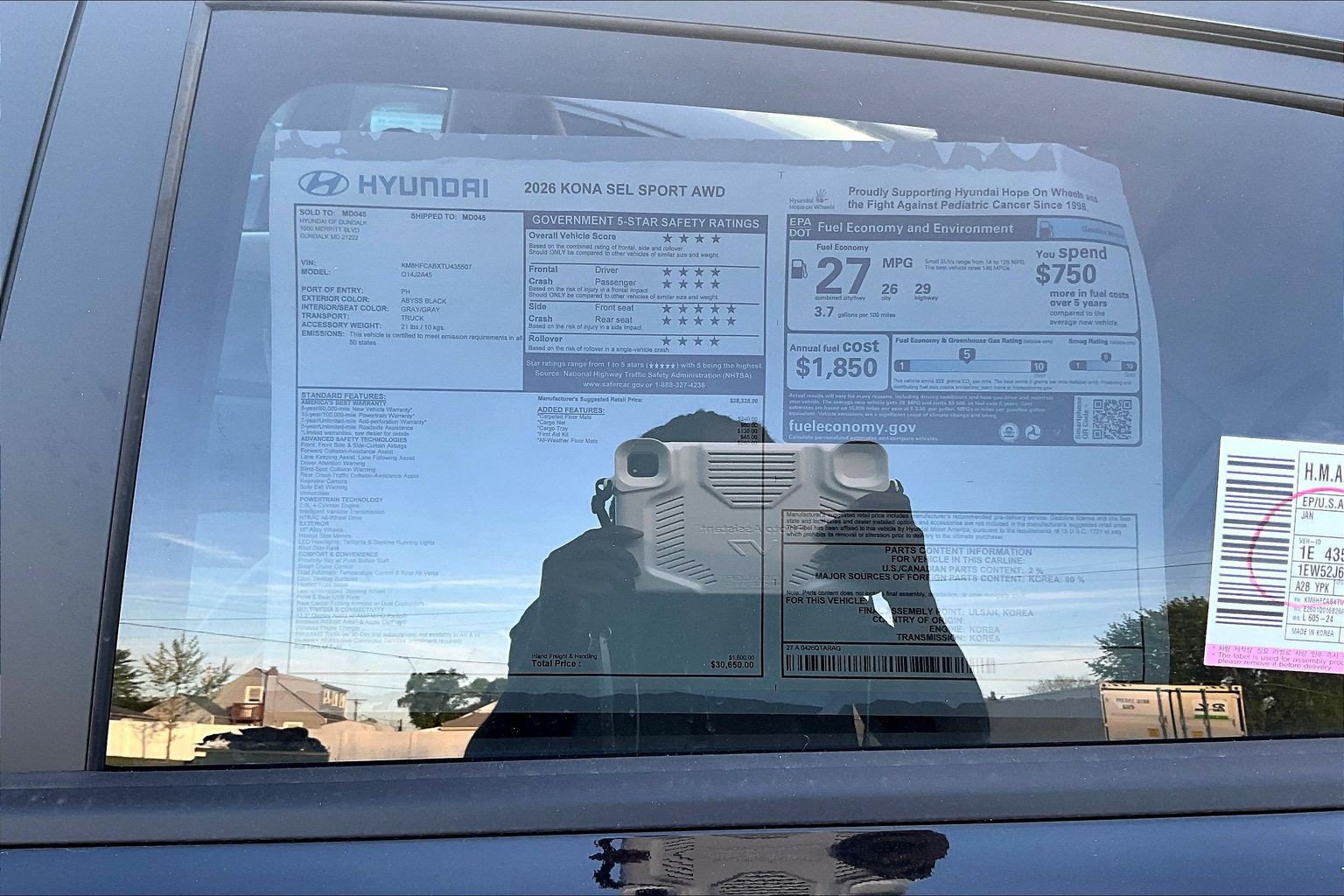 New 2026 Hyundai Kona SEL Sport AWD/4WD image 16