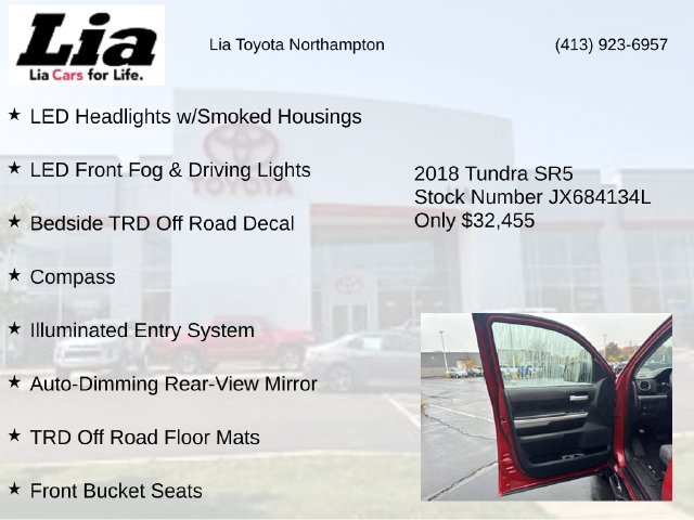 Used 2018 Toyota Tundra SR5 w/ TRD Off Road Package AWD/4WD image 28