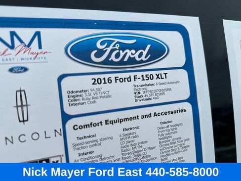 Used 2016 Ford F150 XLT w/ Equipment Group 302A Luxury image 23