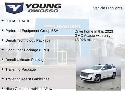 Used 2023 GMC Acadia Denali w/ Denali Ultimate Package AWD/4WD image 8