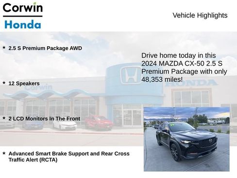 Used 2024 MAZDA CX-50 AWD 2.5 S w/ Premium Package image 6