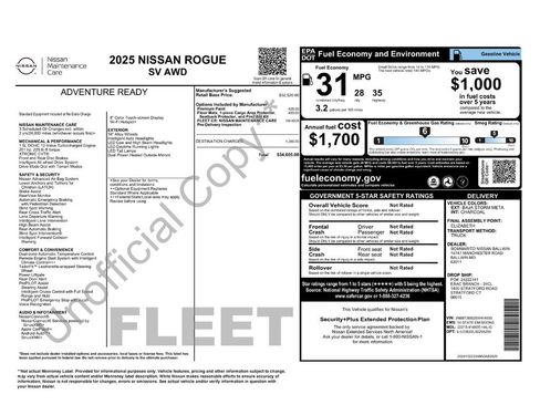 Used 2025 Nissan Rogue SV AWD/4WD image 2