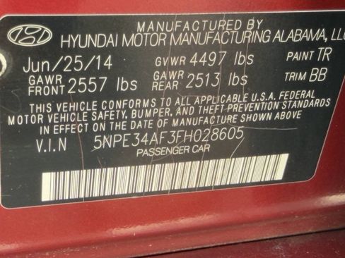 Used 2015 Hyundai Sonata Limited w/ Option Group 06 FWD image 21