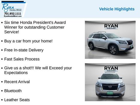Used 2024 Nissan Pathfinder Platinum w/ Cargo Package AWD/4WD image 2