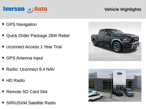 Used 2016 RAM 1500 Rebel image 2