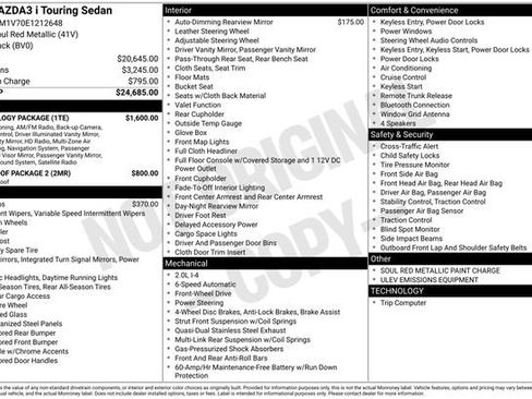 Used 2014 MAZDA MAZDA3 i Touring w/ Technology Package image 16