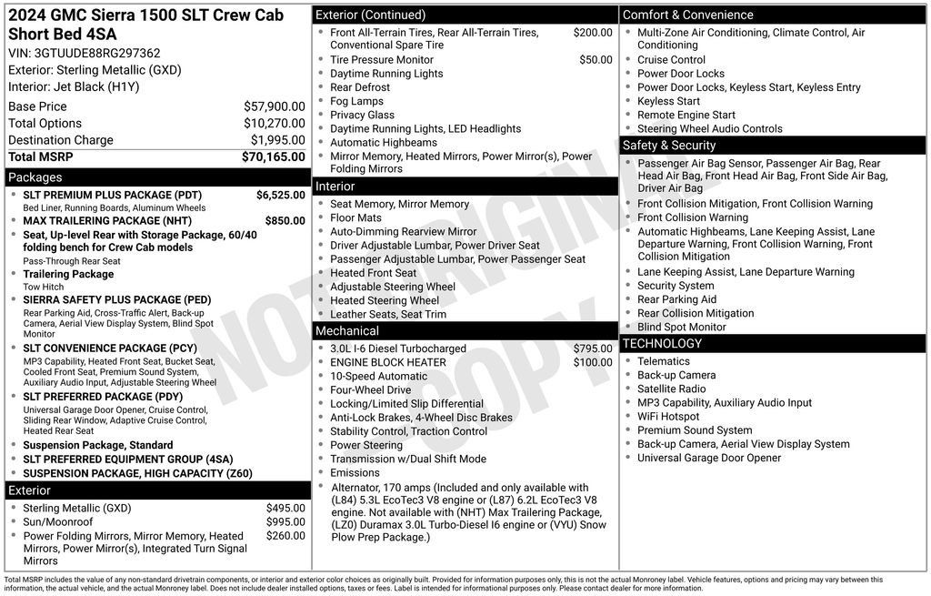 Used 2024 GMC Sierra 1500 SLT w/ SLT Premium Plus Package AWD/4WD image 3