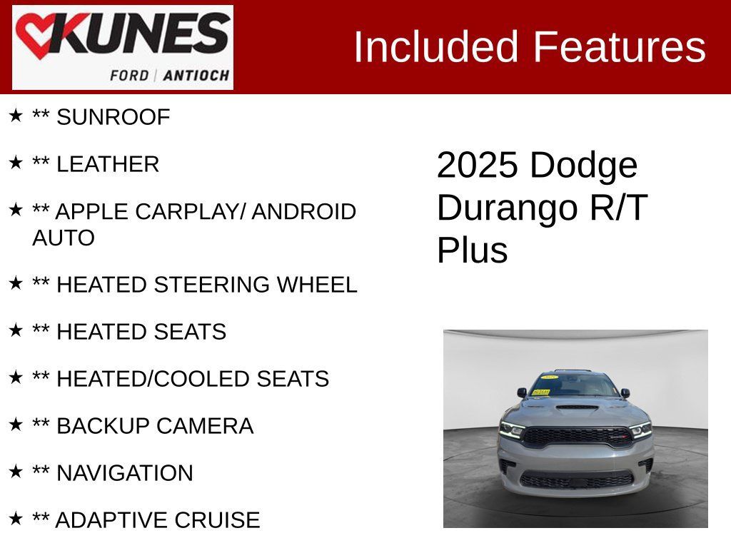 Used 2025 Dodge Durango R/T AWD/4WD image 3