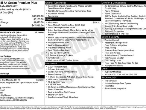 Used 2023 Audi A4 2.0T Premium Plus w/ Premium Plus Package image 69