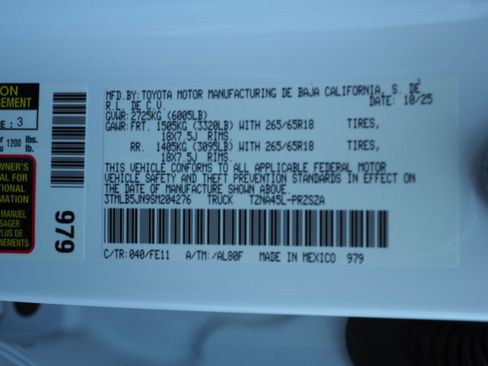 New 2025 Toyota Tacoma TRD Sport image 19