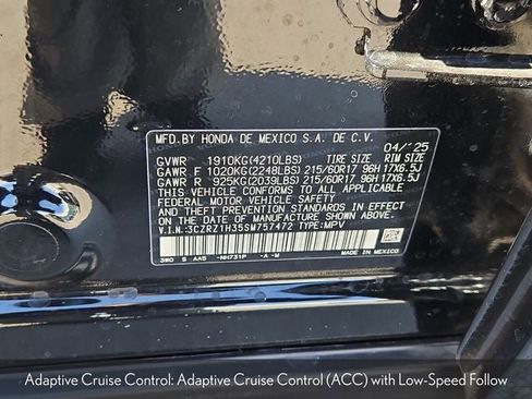 Certified 2025 Honda HR-V LX image 36