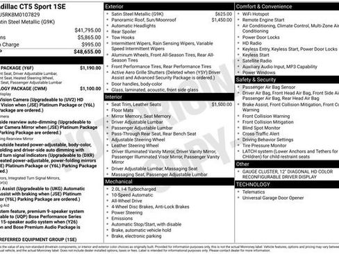 Used 2021 Cadillac CT5 Sport w/ Climate Package image 3