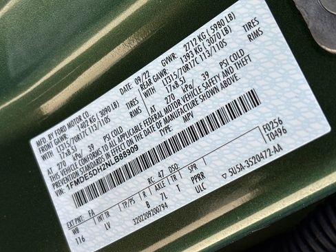 Used 2022 Ford Bronco 4-Door w/ Sasquatch Package image 35