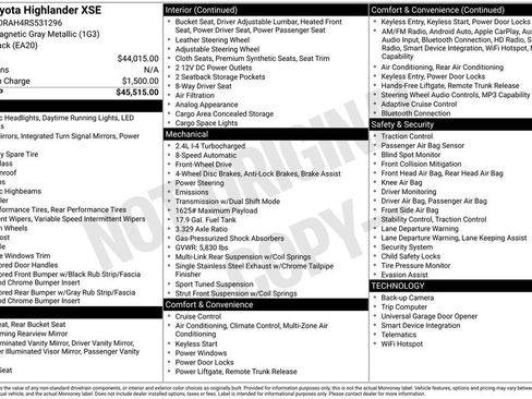 Used 2024 Toyota Highlander XSE FWD image 54