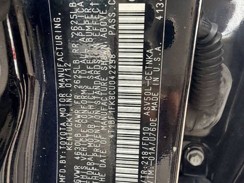 Used 2012 Toyota Camry LE FWD image 10