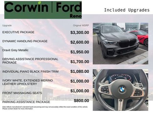 Used 2022 BMW X5 M50i w/ Executive Package AWD/4WD image 3
