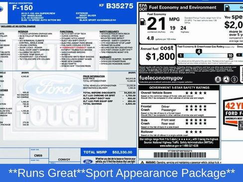 Used 2019 Ford F150 XLT w/ Equipment Group 302A Luxury image 17